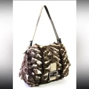 Fendi | Bags | Fendi Rabbit Fur Baguette Bag | Poshmark